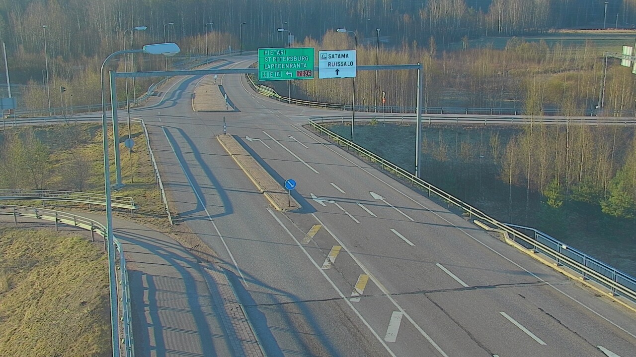 Weather Camera Image Väg 7 Fredrikshamn, Ruissalo, Hamina, Kymenlaakso