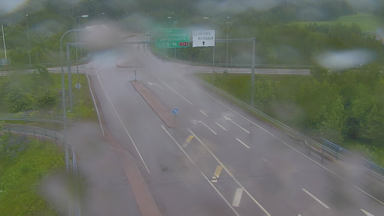 Weather Camera Image Väg 7 Fredrikshamn, Ruissalo, Hamina, Kymenlaakso