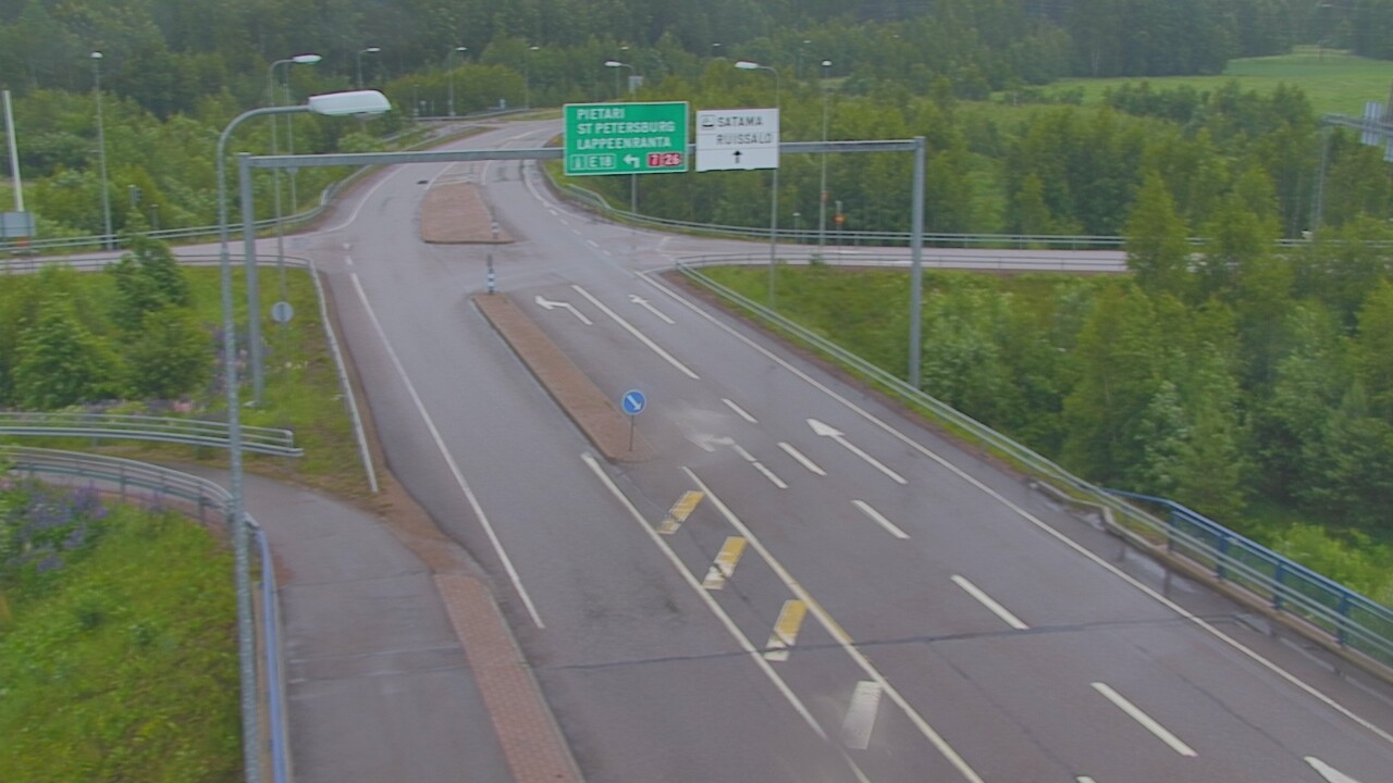 Weather Camera Image Väg 7 Fredrikshamn, Ruissalo, Hamina, Kymenlaakso