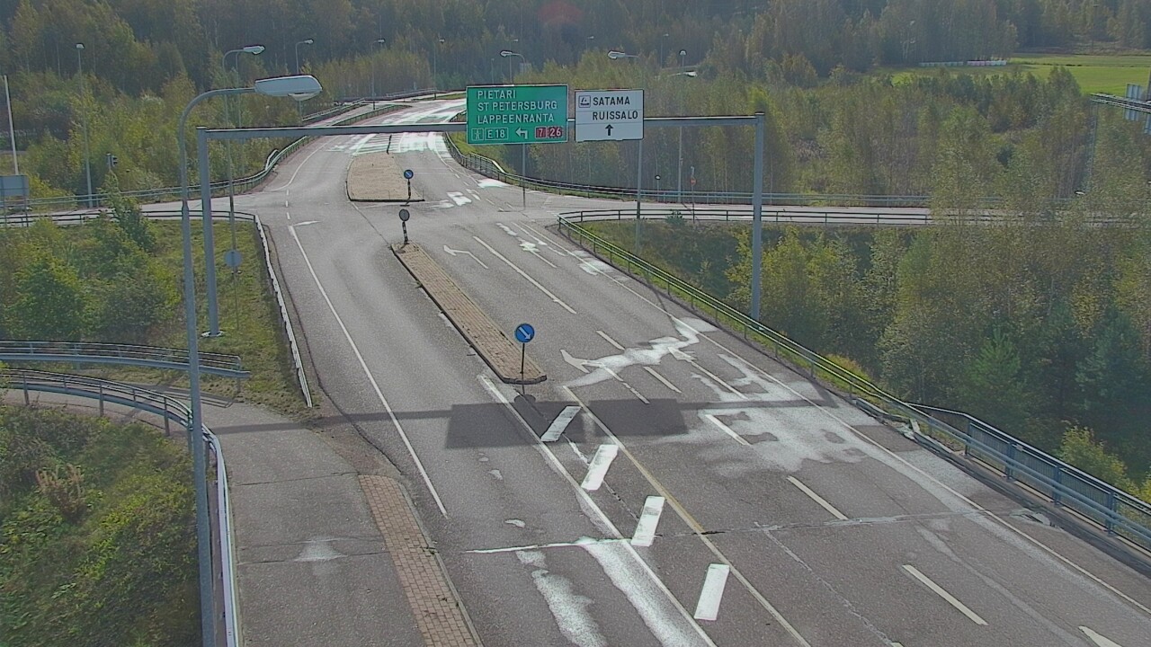 Weather Camera Image Väg 7 Fredrikshamn, Ruissalo, Hamina, Kymenlaakso