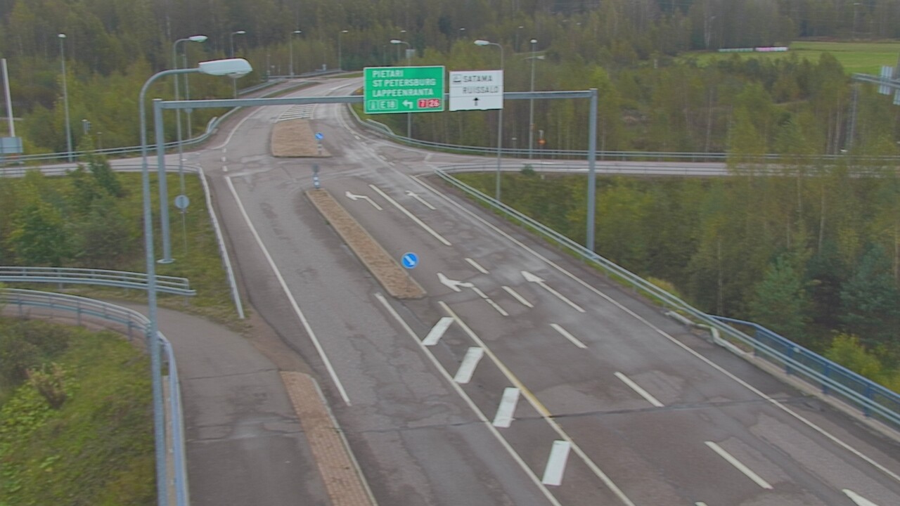 Weather Camera Image Väg 7 Fredrikshamn, Ruissalo, Hamina, Kymenlaakso