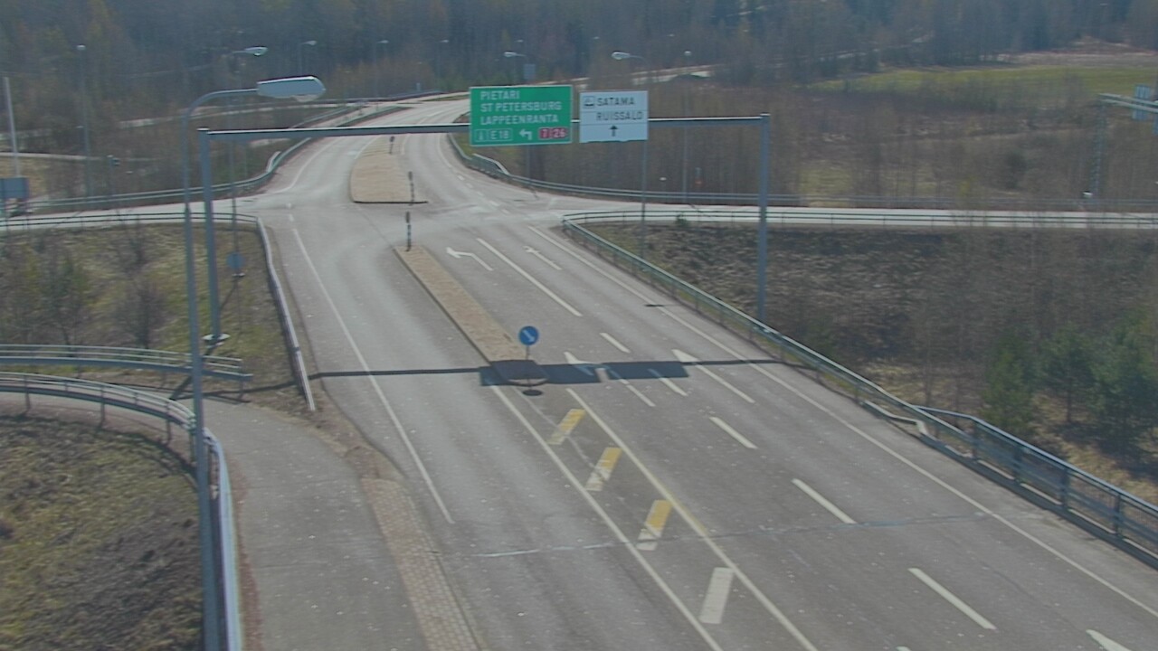 Weather Camera Image Väg 7 Fredrikshamn, Ruissalo, Hamina, Kymenlaakso