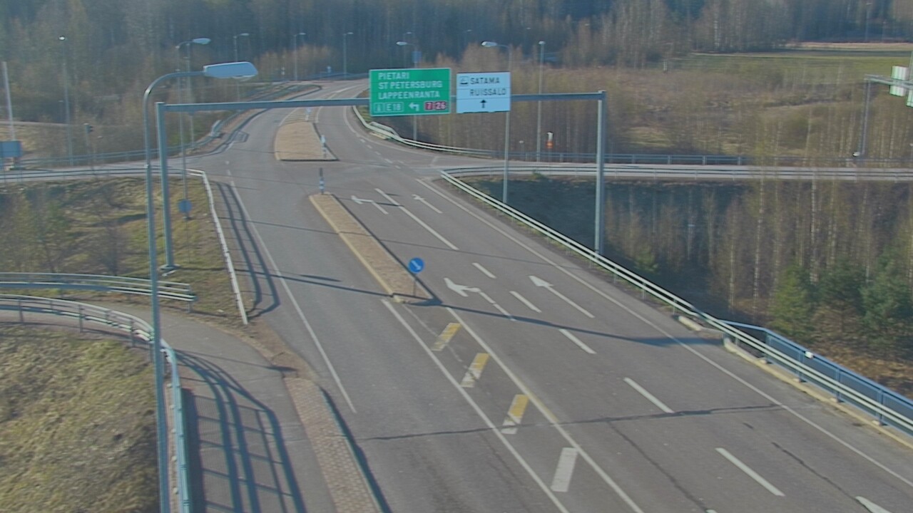 Weather Camera Image Väg 7 Fredrikshamn, Ruissalo, Hamina, Kymenlaakso
