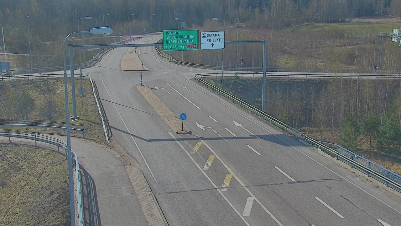 Weather Camera Image Väg 7 Fredrikshamn, Ruissalo, Hamina, Kymenlaakso