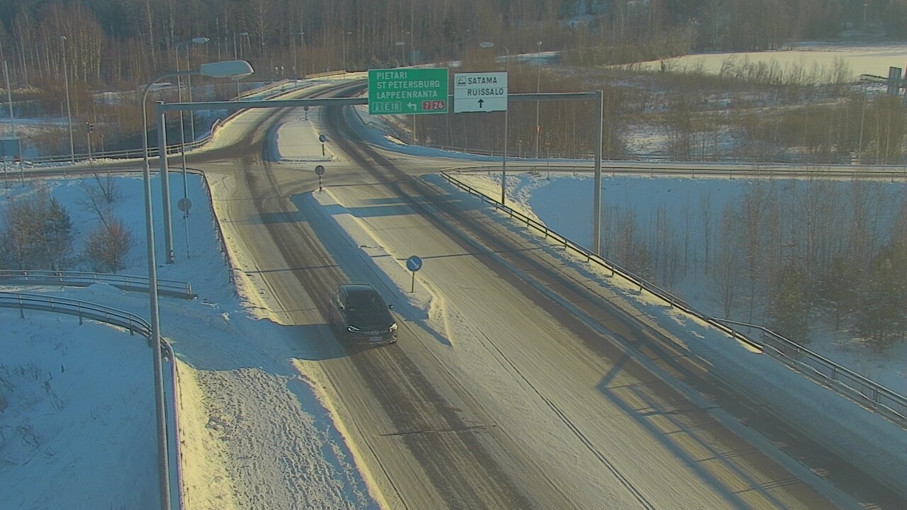 Weather Camera Image Väg 7 Fredrikshamn, Ruissalo, Hamina, Kymenlaakso