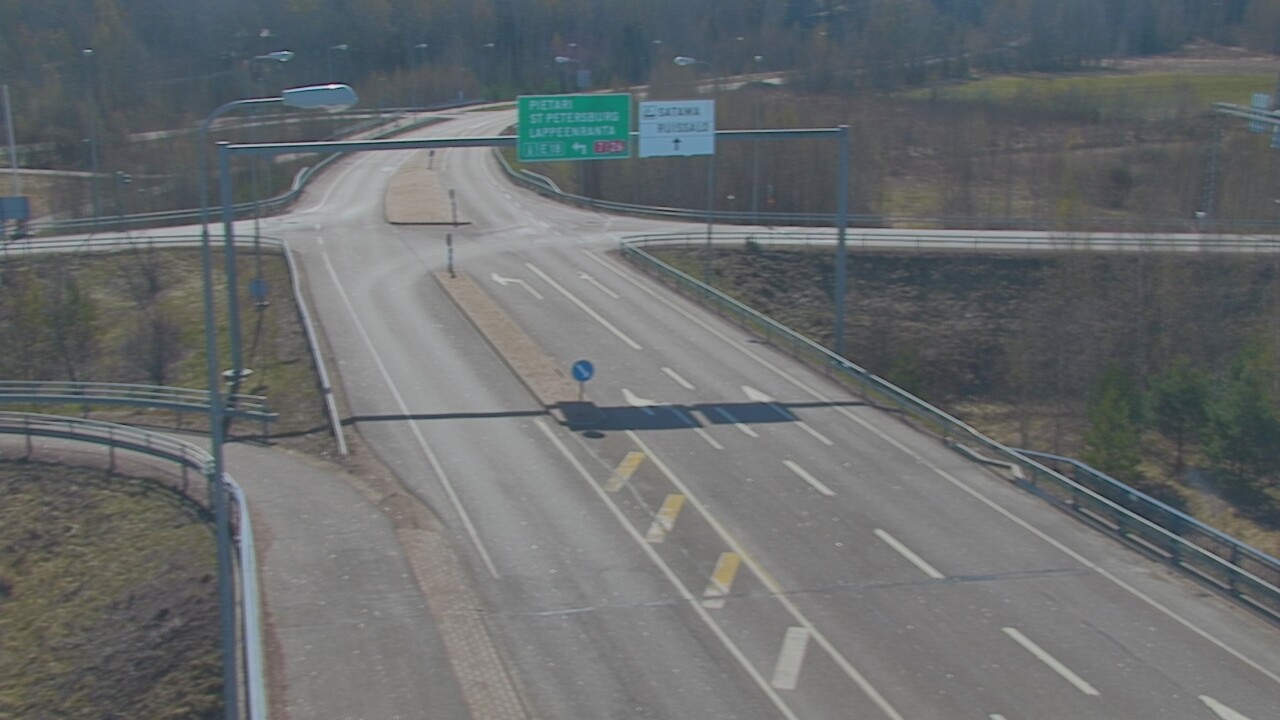 Weather Camera Image Väg 7 Fredrikshamn, Ruissalo, Hamina, Kymenlaakso