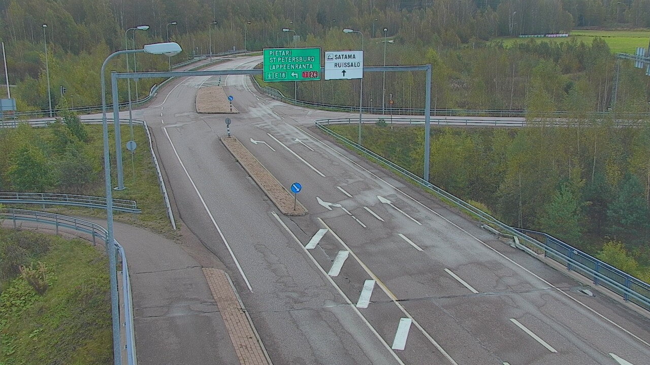 Weather Camera Image Väg 7 Fredrikshamn, Ruissalo, Hamina, Kymenlaakso