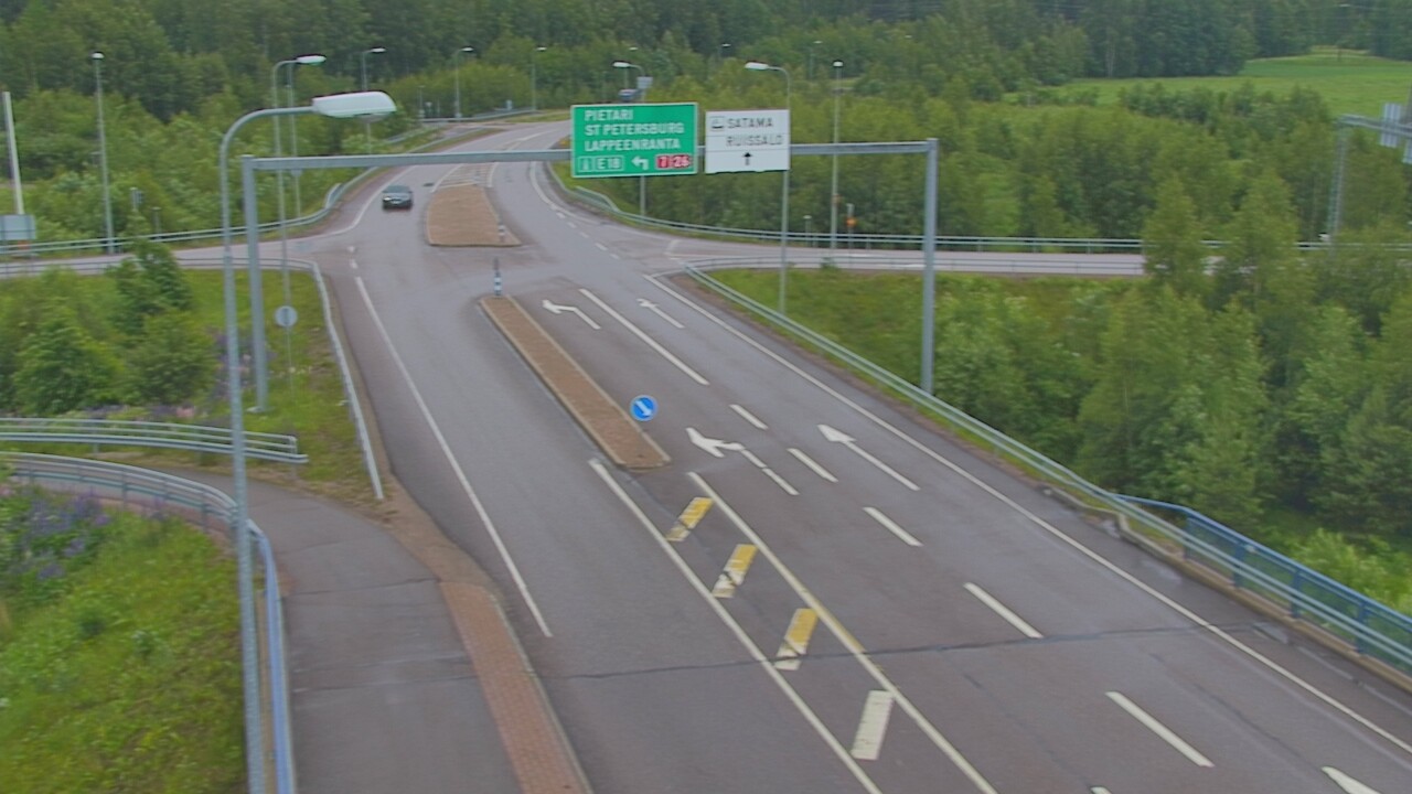 Weather Camera Image Väg 7 Fredrikshamn, Ruissalo, Hamina, Kymenlaakso
