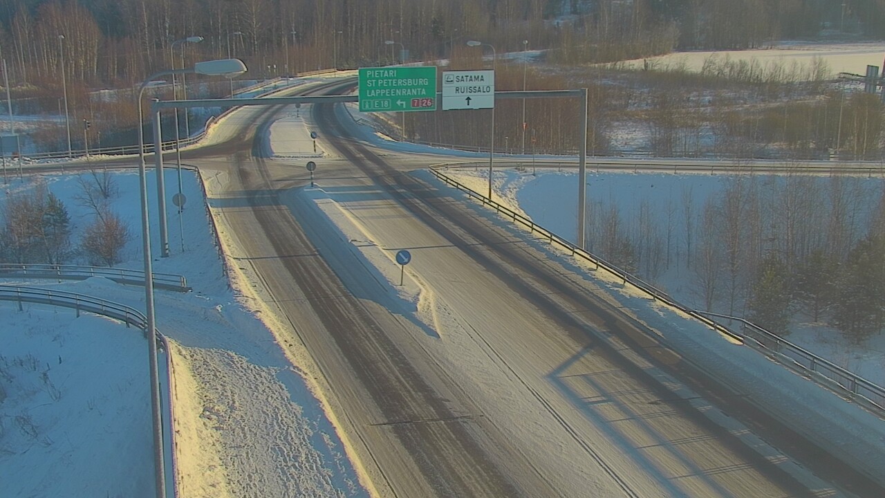 Weather Camera Image Väg 7 Fredrikshamn, Ruissalo, Hamina, Kymenlaakso