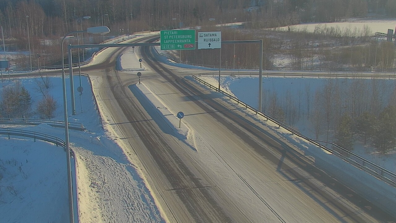 Weather Camera Image Väg 7 Fredrikshamn, Ruissalo, Hamina, Kymenlaakso