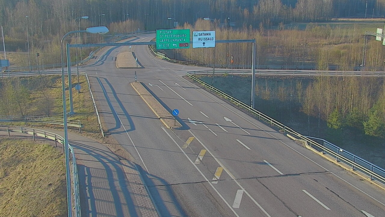 Weather Camera Image Väg 7 Fredrikshamn, Ruissalo, Hamina, Kymenlaakso