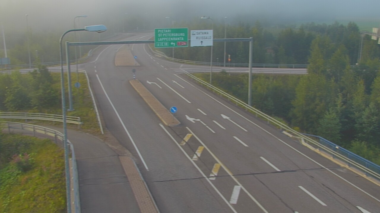 Weather Camera Image Väg 7 Fredrikshamn, Ruissalo, Hamina, Kymenlaakso