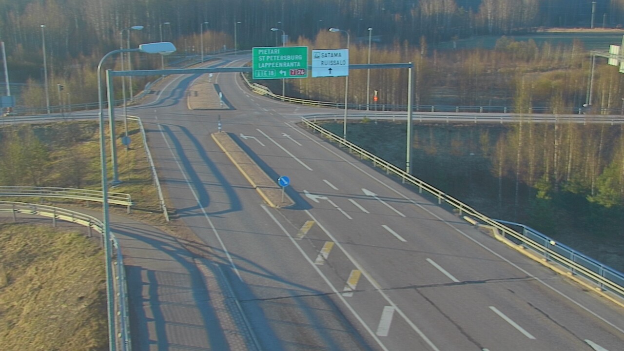 Weather Camera Image Väg 7 Fredrikshamn, Ruissalo, Hamina, Kymenlaakso