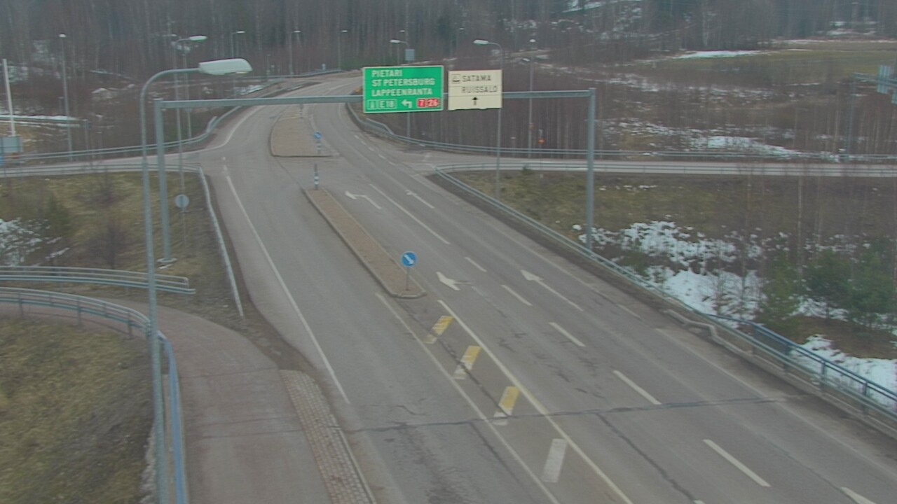 Weather Camera Image Väg 7 Fredrikshamn, Ruissalo, Hamina, Kymenlaakso