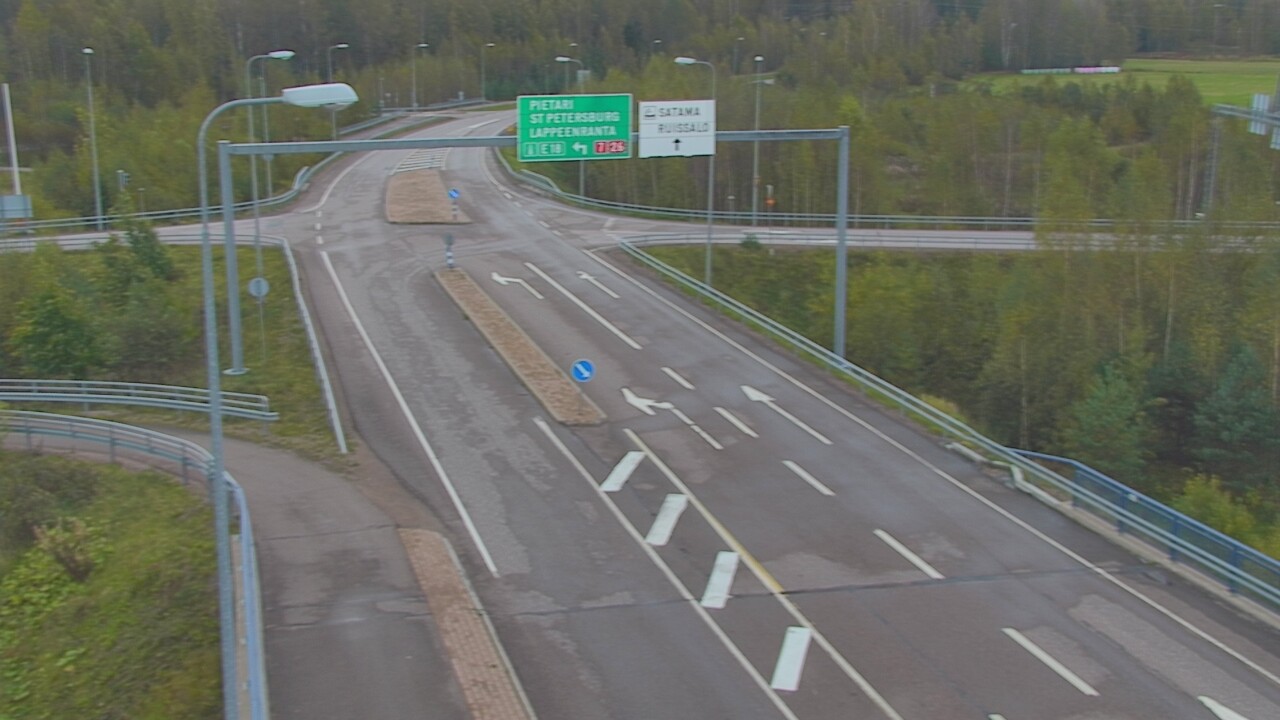 Weather Camera Image Väg 7 Fredrikshamn, Ruissalo, Hamina, Kymenlaakso
