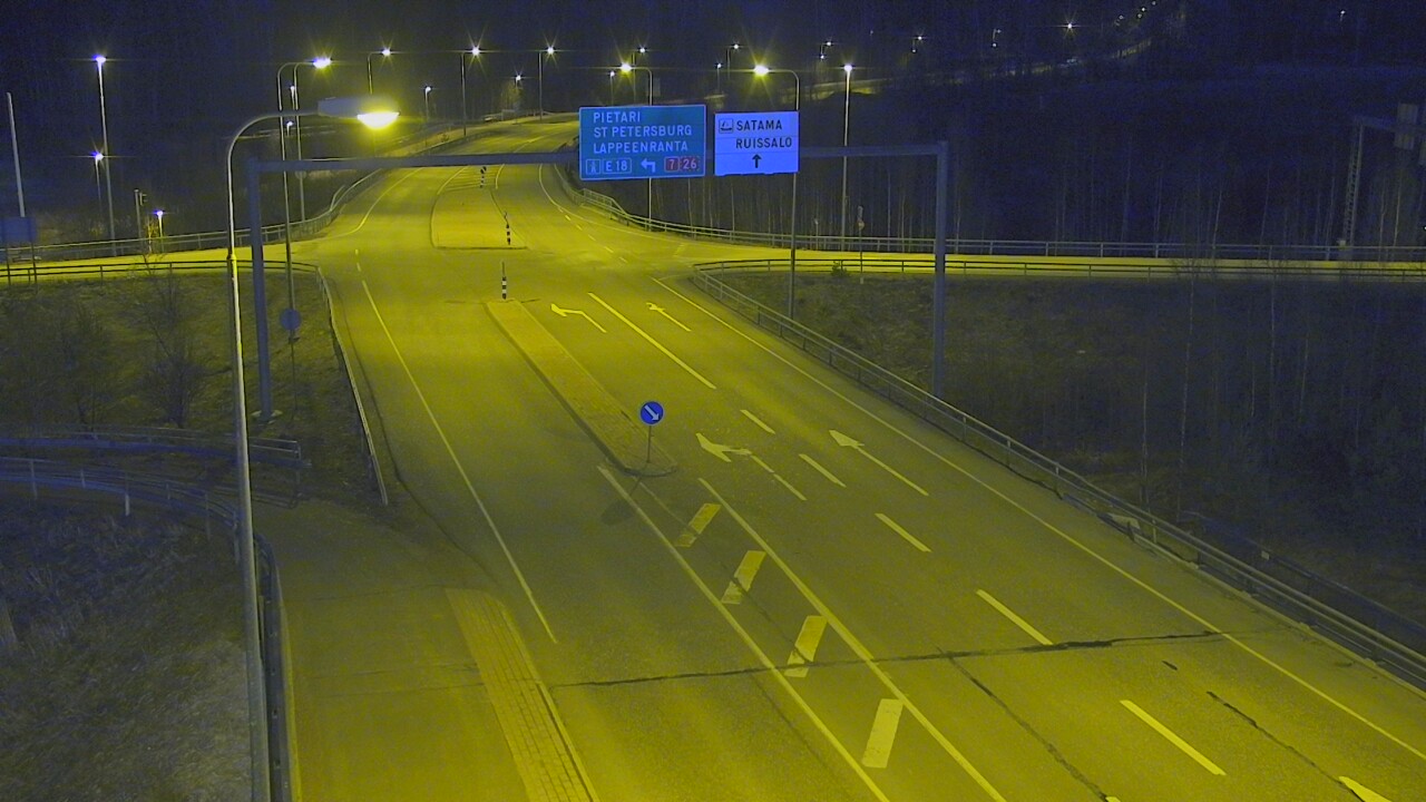 Weather Camera Image Väg 7 Fredrikshamn, Ruissalo, Hamina, Kymenlaakso