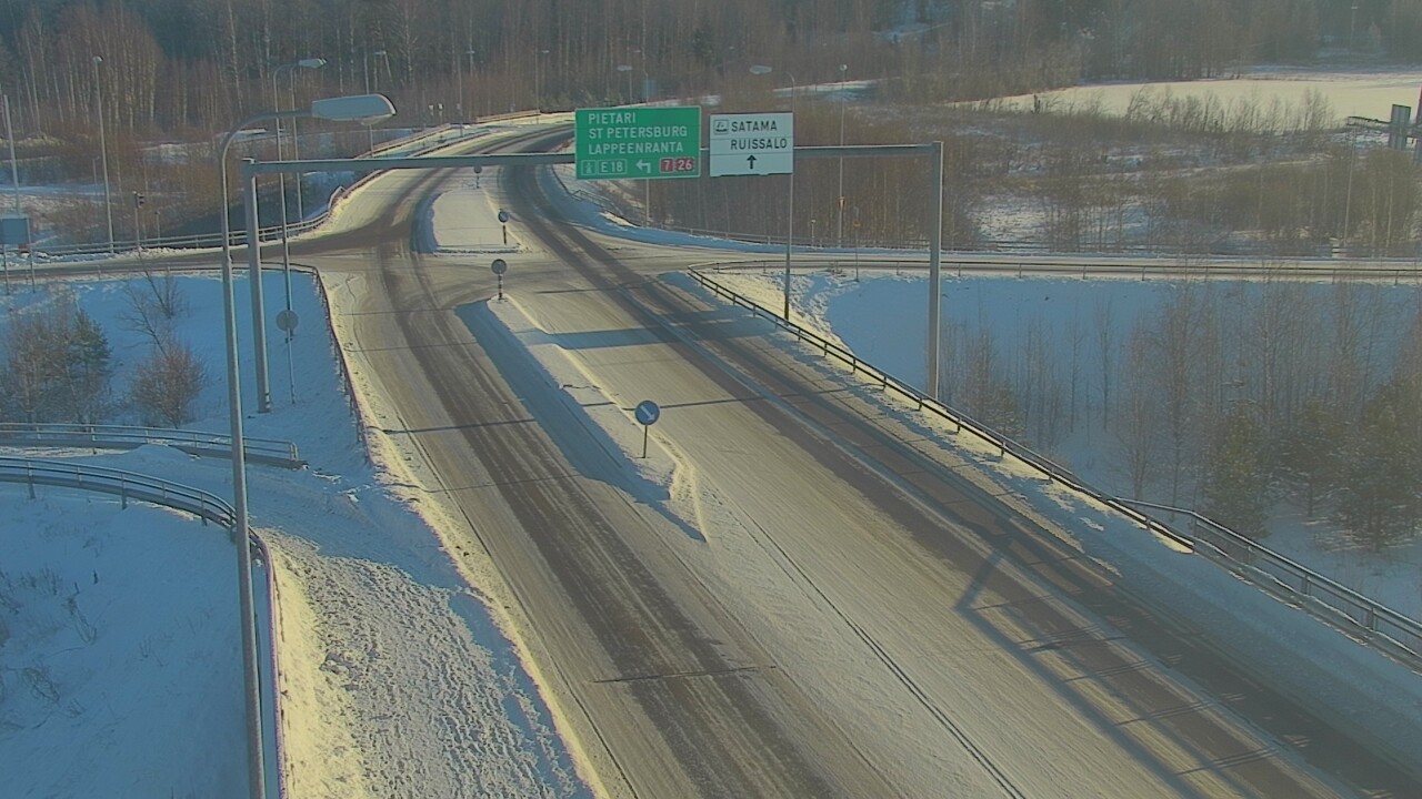 Weather Camera Image Väg 7 Fredrikshamn, Ruissalo, Hamina, Kymenlaakso