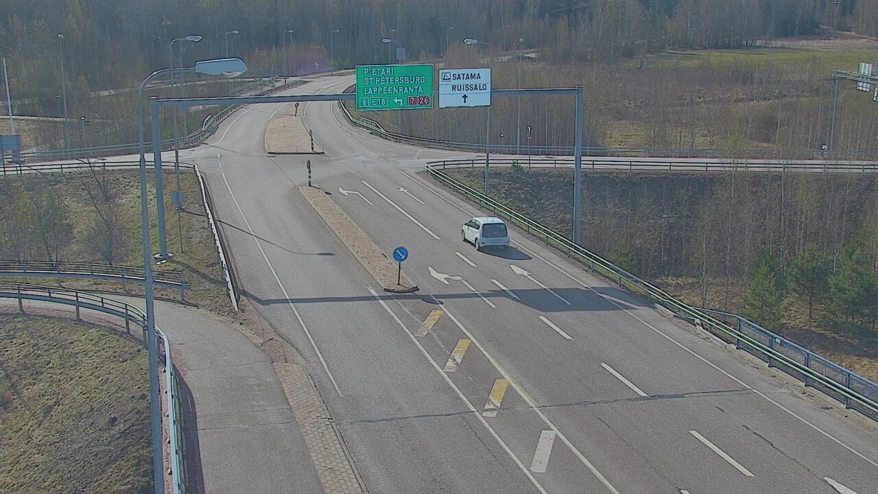 Weather Camera Image Väg 7 Fredrikshamn, Ruissalo, Hamina, Kymenlaakso
