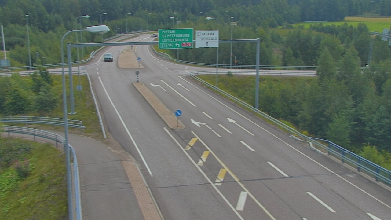 Weather Camera Image Väg 7 Fredrikshamn, Ruissalo, Hamina, Kymenlaakso