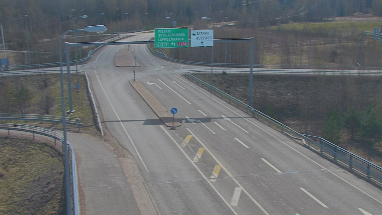 Weather Camera Image Väg 7 Fredrikshamn, Ruissalo, Hamina, Kymenlaakso
