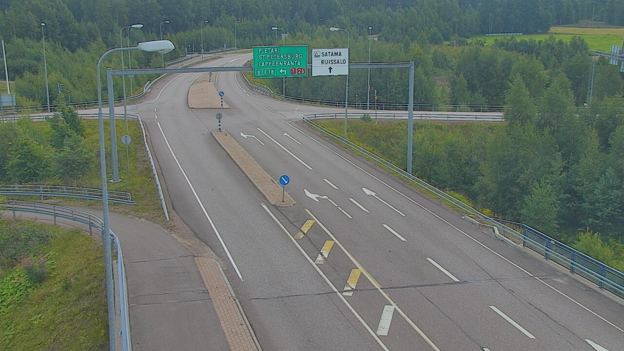 Weather Camera Image Väg 7 Fredrikshamn, Ruissalo, Hamina, Kymenlaakso