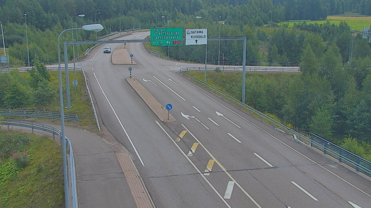 Weather Camera Image Väg 7 Fredrikshamn, Ruissalo, Hamina, Kymenlaakso