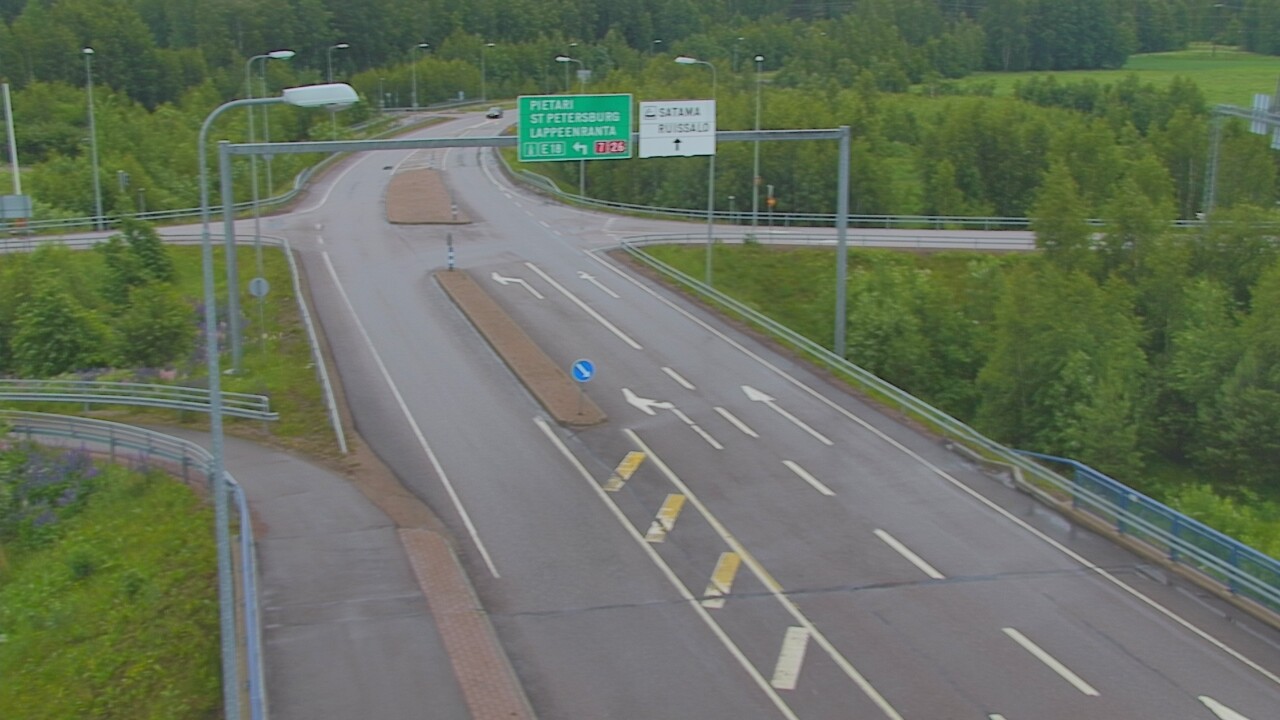 Weather Camera Image Väg 7 Fredrikshamn, Ruissalo, Hamina, Kymenlaakso