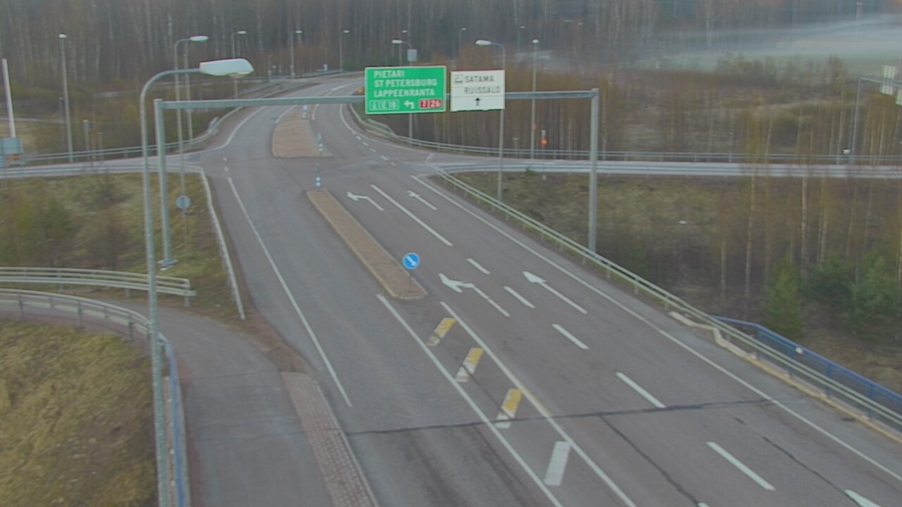 Weather Camera Image Väg 7 Fredrikshamn, Ruissalo, Hamina, Kymenlaakso