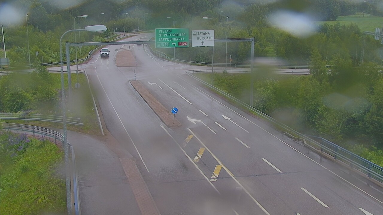 Weather Camera Image Väg 7 Fredrikshamn, Ruissalo, Hamina, Kymenlaakso