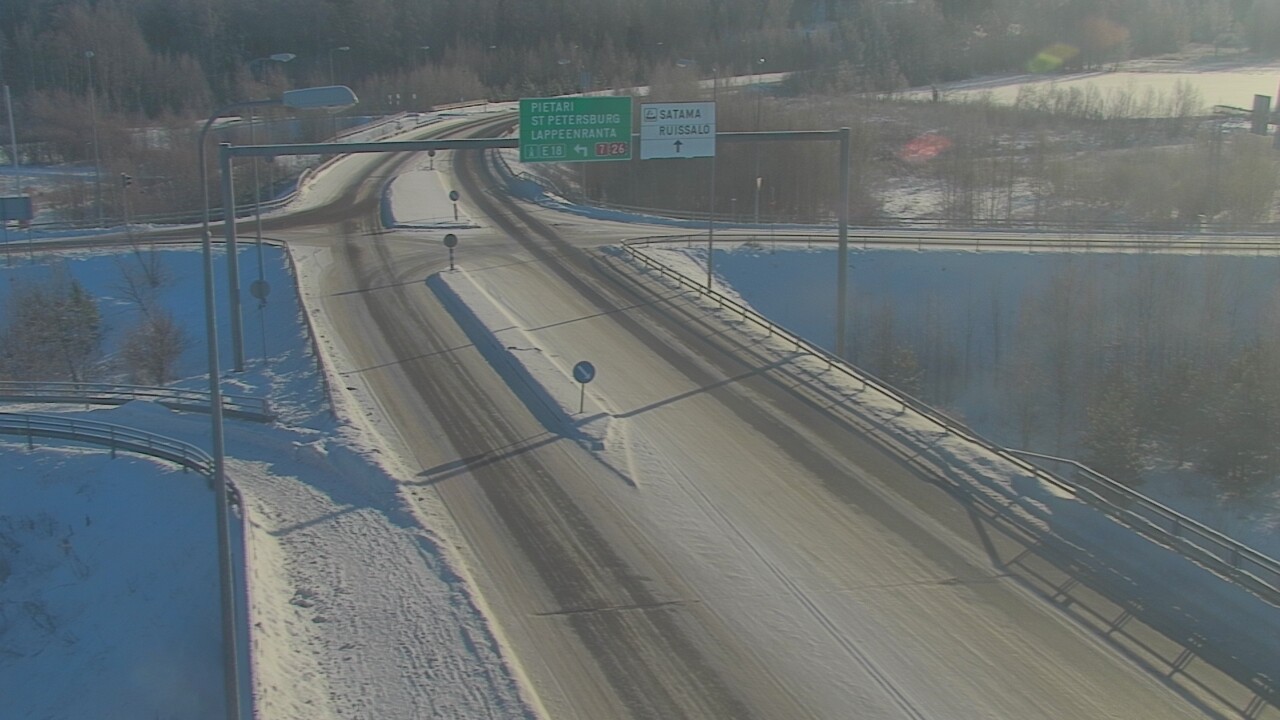 Weather Camera Image Väg 7 Fredrikshamn, Ruissalo, Hamina, Kymenlaakso