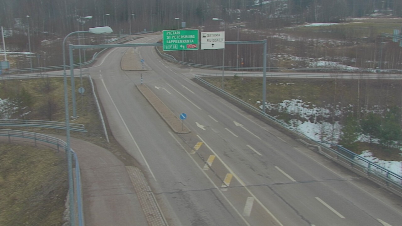 Weather Camera Image Väg 7 Fredrikshamn, Ruissalo, Hamina, Kymenlaakso