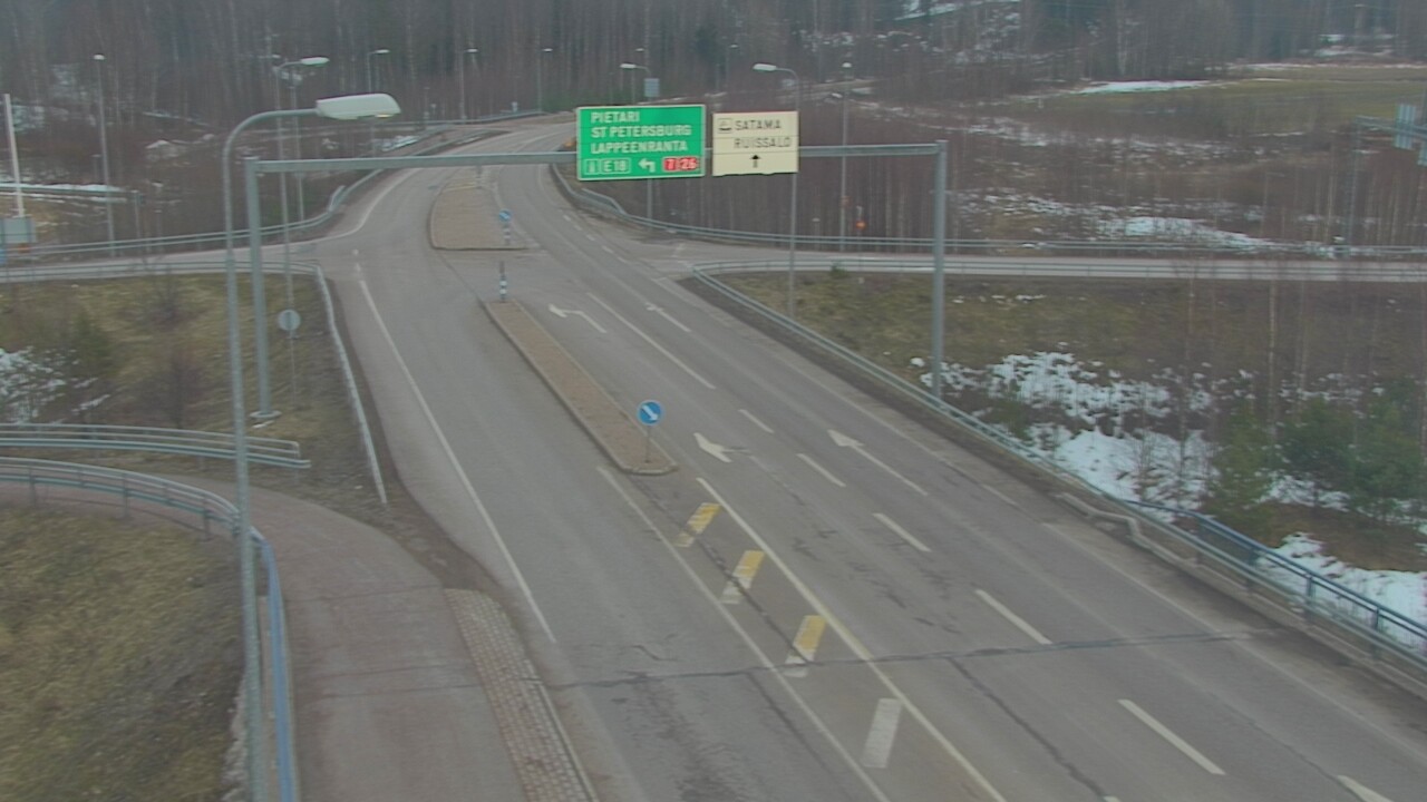 Weather Camera Image Väg 7 Fredrikshamn, Ruissalo, Hamina, Kymenlaakso