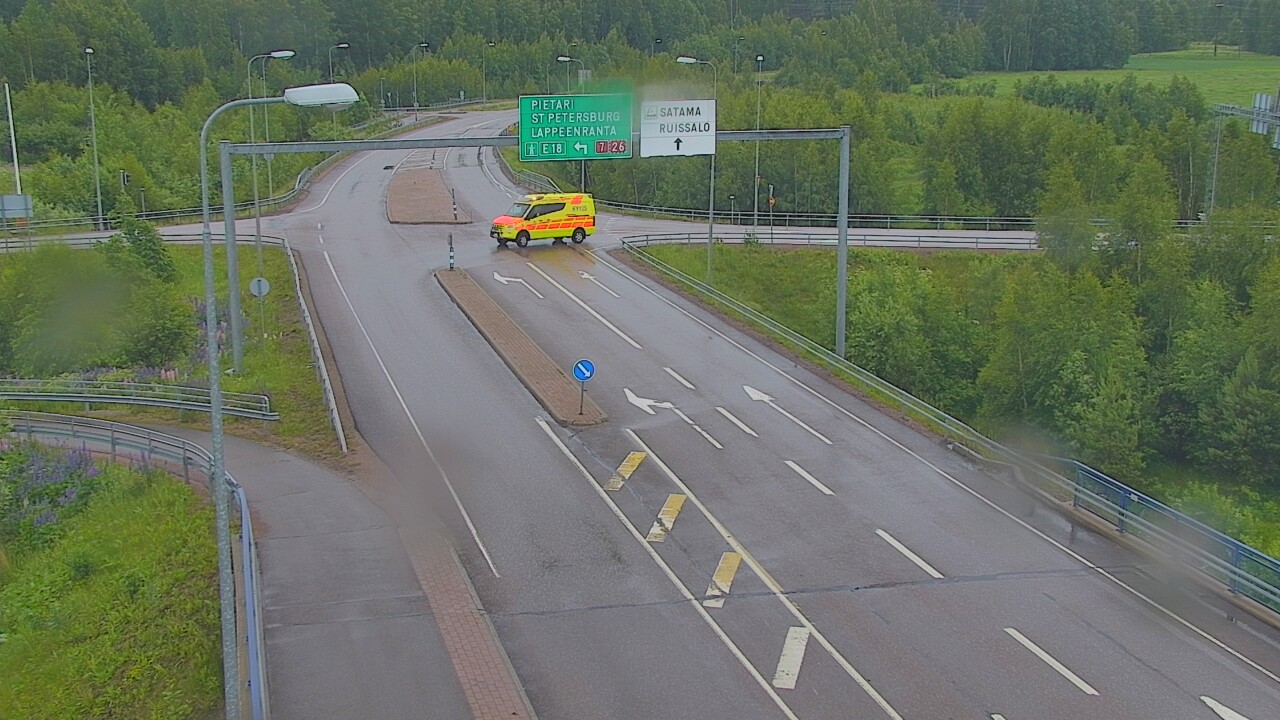 Weather Camera Image Väg 7 Fredrikshamn, Ruissalo, Hamina, Kymenlaakso