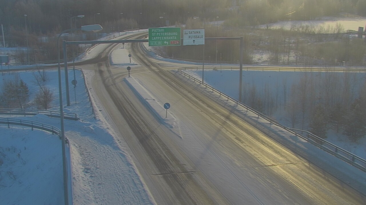 Weather Camera Image Väg 7 Fredrikshamn, Ruissalo, Hamina, Kymenlaakso