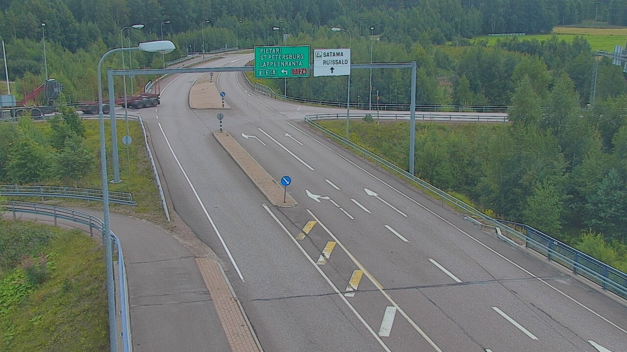Weather Camera Image Väg 7 Fredrikshamn, Ruissalo, Hamina, Kymenlaakso