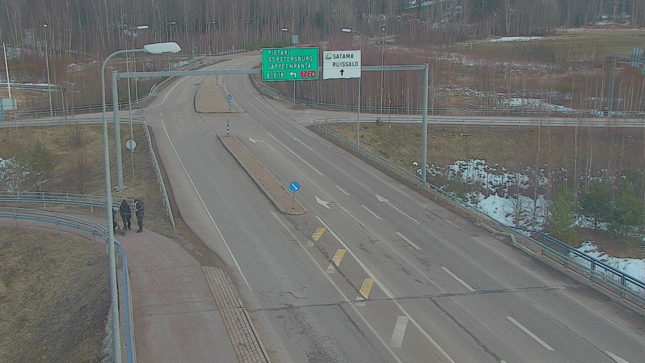 Weather Camera Image Väg 7 Fredrikshamn, Ruissalo, Hamina, Kymenlaakso
