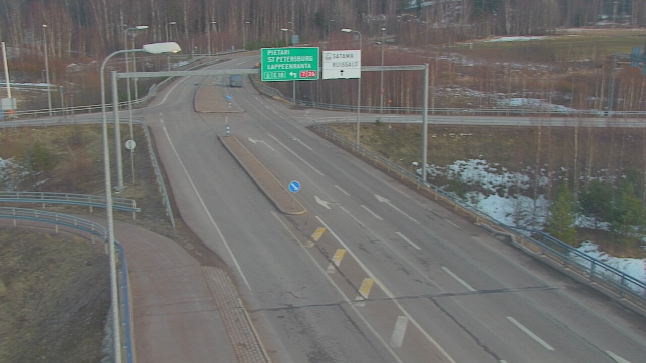 Weather Camera Image Väg 7 Fredrikshamn, Ruissalo, Hamina, Kymenlaakso