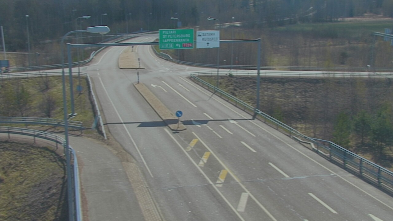Weather Camera Image Väg 7 Fredrikshamn, Ruissalo, Hamina, Kymenlaakso