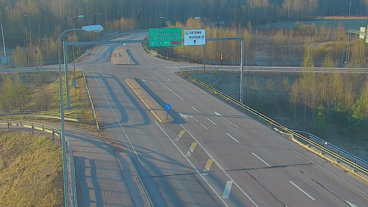 Weather Camera Image Road 7 Hamina, Ruissalo, Hamina, Kymenlaakso