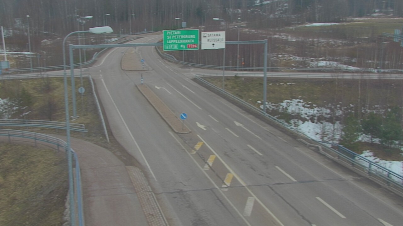 Weather Camera Image Väg 7 Fredrikshamn, Ruissalo, Hamina, Kymenlaakso