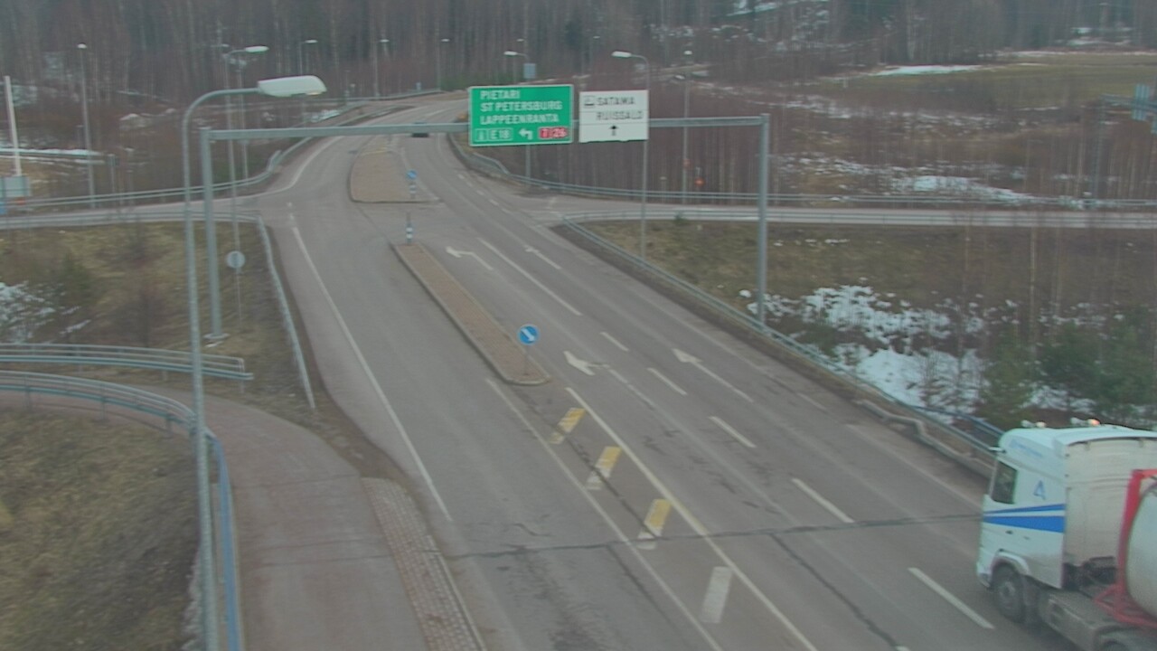 Weather Camera Image Väg 7 Fredrikshamn, Ruissalo, Hamina, Kymenlaakso