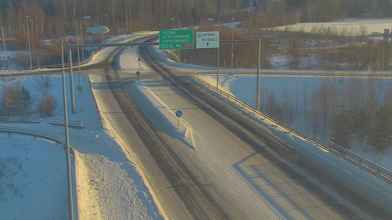 Weather Camera Image Väg 7 Fredrikshamn, Ruissalo, Hamina, Kymenlaakso