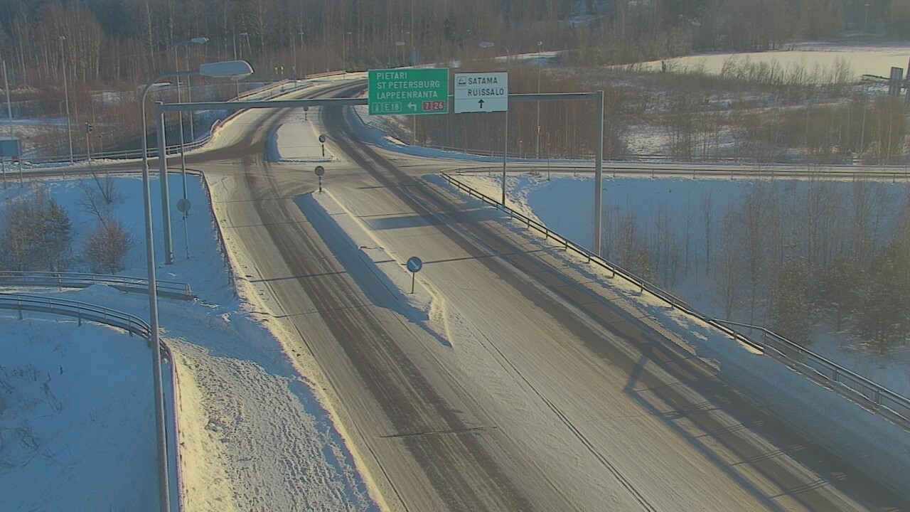 Weather Camera Image Väg 7 Fredrikshamn, Ruissalo, Hamina, Kymenlaakso