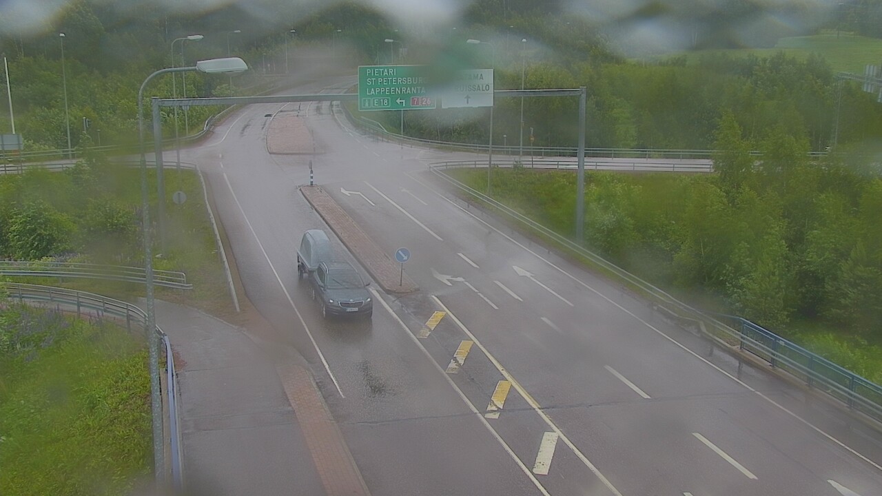 Weather Camera Image Väg 7 Fredrikshamn, Ruissalo, Hamina, Kymenlaakso