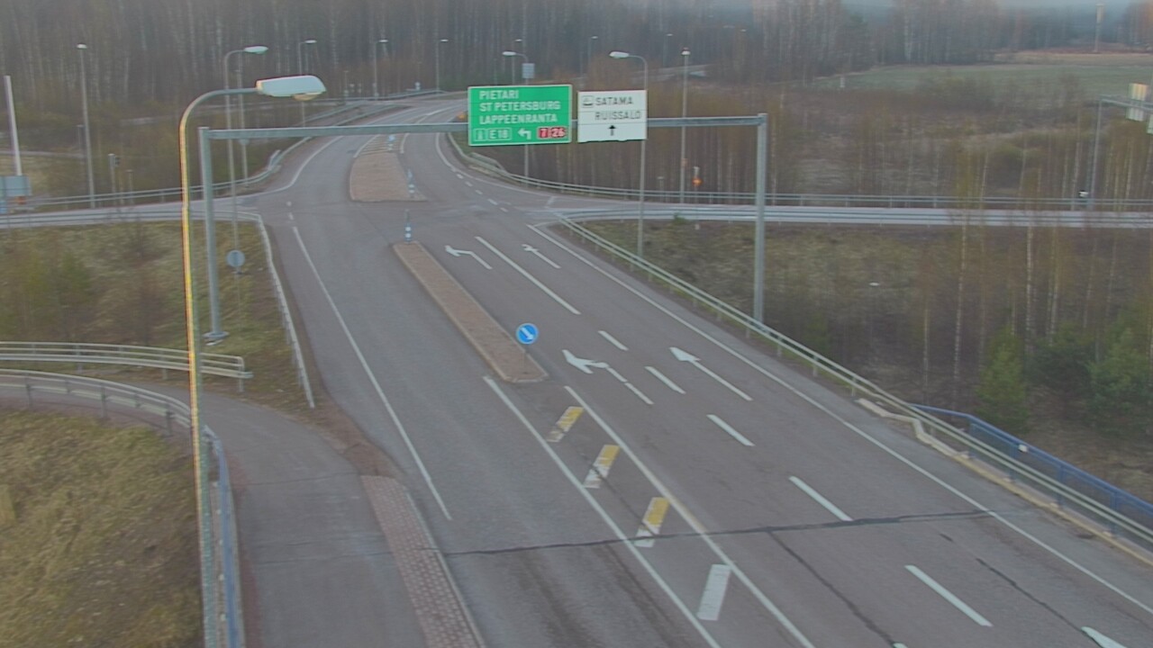 Weather Camera Image Väg 7 Fredrikshamn, Ruissalo, Hamina, Kymenlaakso