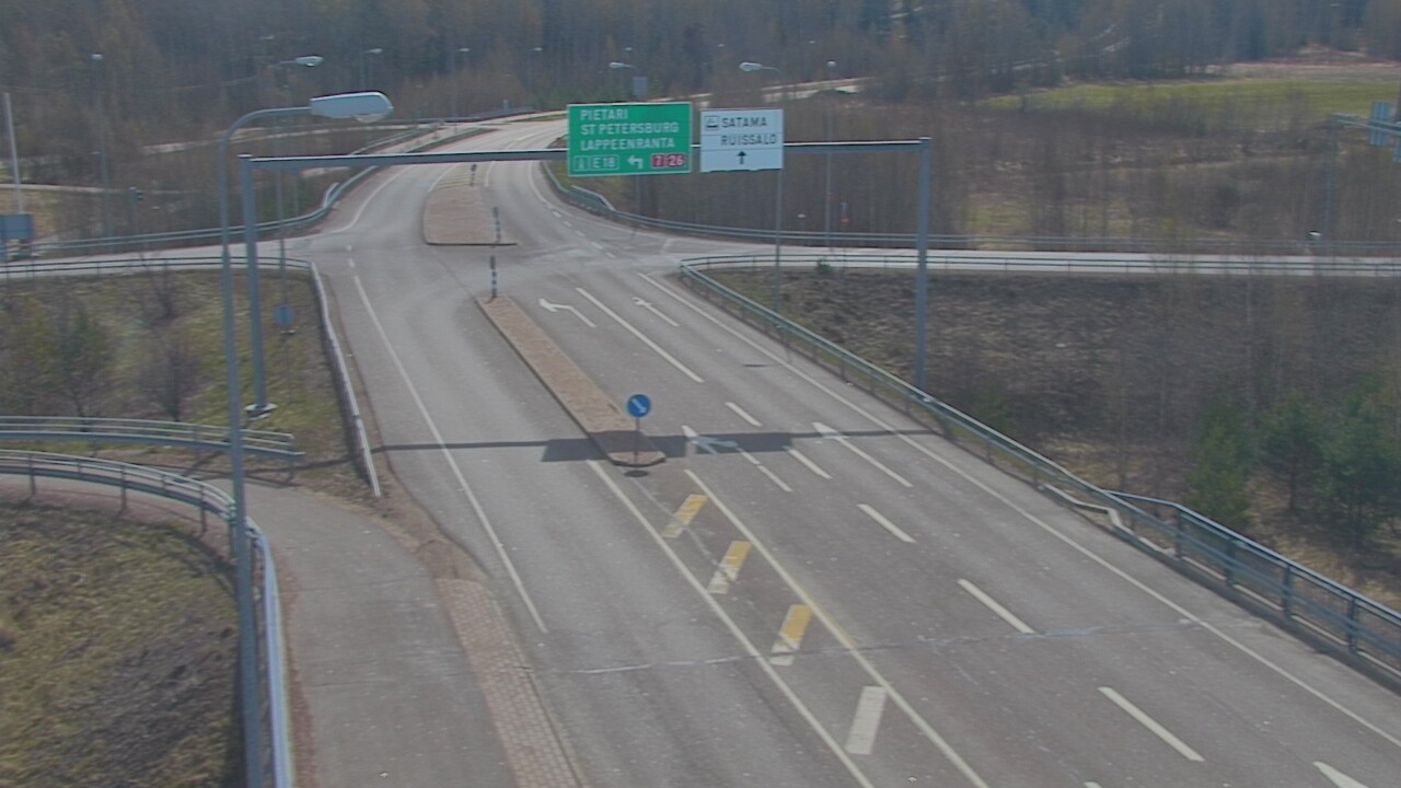Weather Camera Image Väg 7 Fredrikshamn, Ruissalo, Hamina, Kymenlaakso
