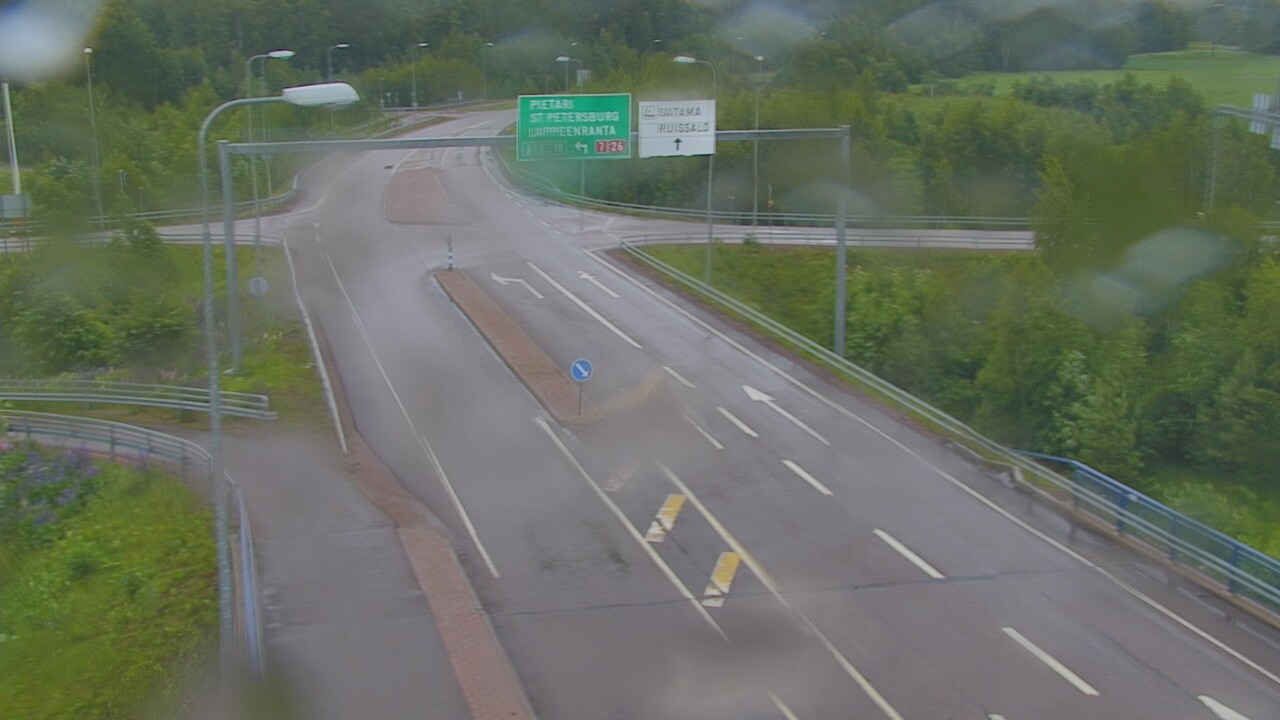 Weather Camera Image Väg 7 Fredrikshamn, Ruissalo, Hamina, Kymenlaakso