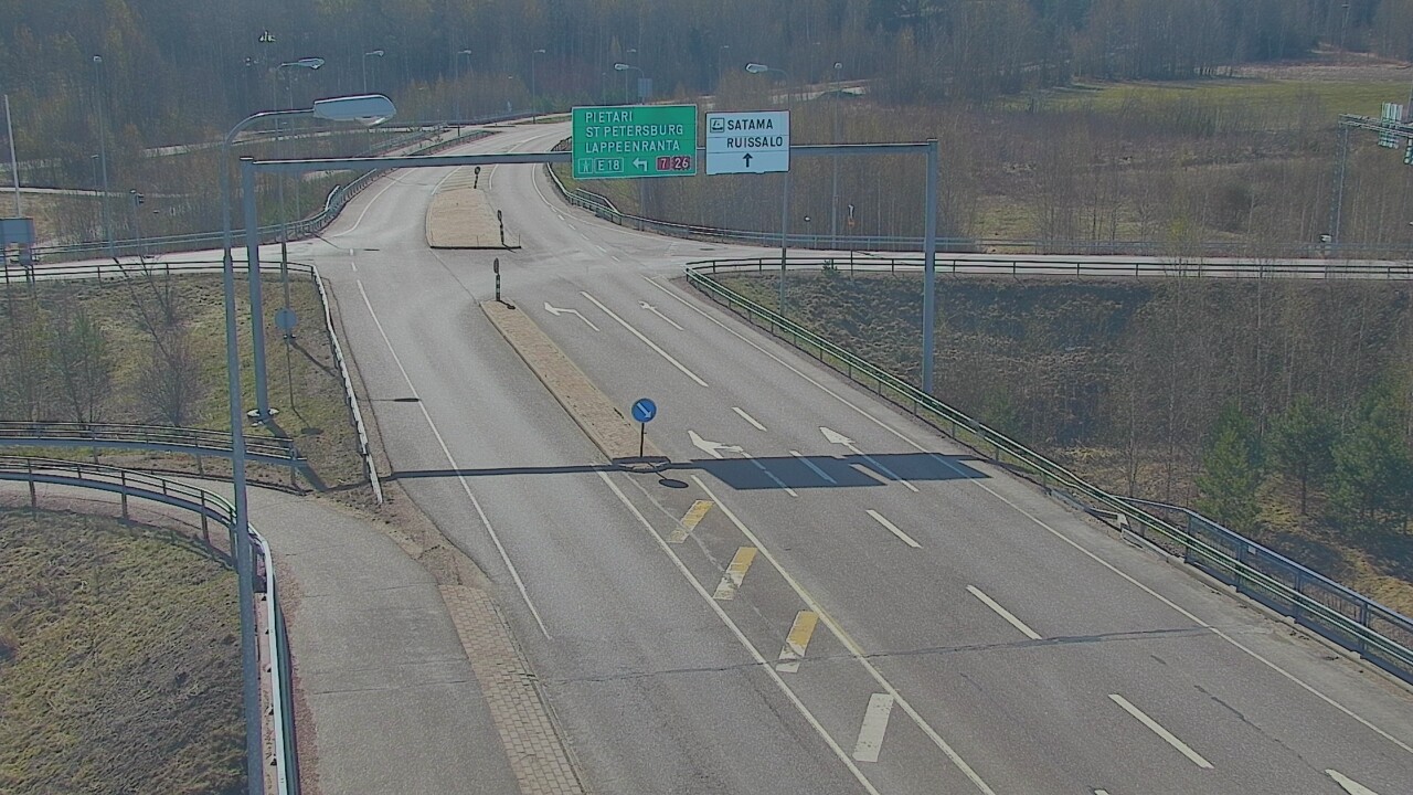 Weather Camera Image Väg 7 Fredrikshamn, Ruissalo, Hamina, Kymenlaakso