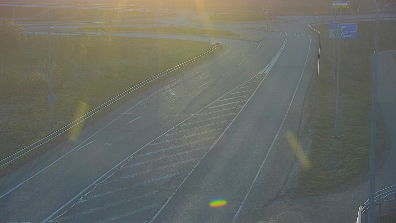 Weather Camera Image Väg 7 Fredrikshamn, Ruissalo, Hamina, Kymenlaakso