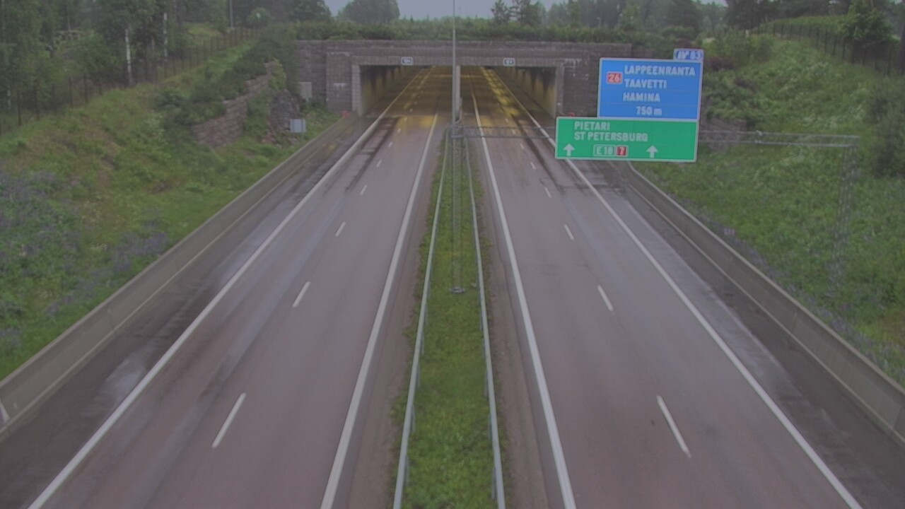 Kelikamerat Kuva Tie 7 Hamina, Husula, suuaukko länsi, Hamina, Kymenlaakso